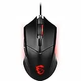 MSI Clutch GM08 Optische Gaming-Maus, 4200 DPI, kabelgebunden, mit roter LED