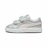PUMA Baby-Mädchen Smash 3.0 Glitz Glam V INF Sneaker, Glacial Gray-Frosty PINK, 25 EU