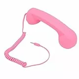 TIKATARER Retro -Mikrofon, Mobiltelefon -Mikrofon mit Mobiltelefon Handy Mobilteil 3,5 Mm Stecker Retro Strahlungsnachweis Verkabeltes Telefon Handy Empfänger Zum Festnetzadapter für Smartphones