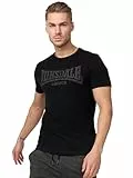 Lonsdale London Logo Kai Männer T-Shirt schwarz XL 100% Baumwolle Streetwear