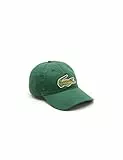Lacoste Unisex - Erwachsene Baseball Cap RK9871, Damen,Herren Schirmmütze,Baseball Mütze,Kappe,Grün,TU