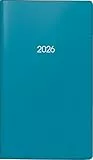 BRUNNEN Taschenkalender Mod. 753 2026 | A6, Kunststoff, petrol