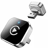 Wireless CarPlay Adapter, Kabelloser CarPlay & Android Auto Adapter, USB Dongle mit Schneller Automatischer Verbindung, Plug & Play für iPhone & Android, Kompatibel mit Fahrzeugen ab 2016, Silber