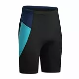 doorslay 3 mm Neopren Tauchshorts Warme Hosen Für Männer Frauen Schwimmen Surfen Schnorcheln Wassersport Hitzeschutz (See Schwarz Blau L)
