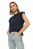 TRENDYOL Damen Trendyol T-shirt mit Sleeveless Basic T-Shirt Westlich, Navy, S