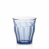 Duralex Set 6 Gläser gehärtetes Glas 25cl stapelbar, robuste Küchengläser für Wasser Saft Limonade, täglicher Gebrauch, Bunte Farben, spülmaschinenfest, Picardie-Kollektion