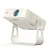 Smart Beamer Offizielle App Mini Projektor 4K mit Autofokus ＆ Trapezkorrektur, VOPLLS 700ANSI 1080P Full HD WiFi6 Bluetooth Beamer Klein Heimkino/Outdoor Projector für Handy (Weiß)