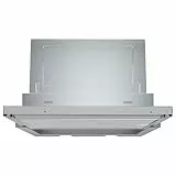 Bosch DFR067A52, Stiftung Warentest Testsieger* Serie 4 Flachschirmhaube, 60 cm breit, für Um- & Abluftbetrieb, Made in Germany, Leiser Betrieb, LED-Beleuchtung für gleichmäßiges Licht, Kurzhubtasten