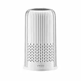 Homedics TotalClean 4-in-1 Tower Luftreiniger, 360-Grad HEPA-Filterung für Allergene, Staub und Hautschuppen mit Ionisator für Haus, Büro und Desktop, Nachtlicht und ätherische Öl Aromatherapie