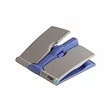 Sport-Thieme Fußwippe/Venentrainer | Kompakte Fußauflage, Beinwippe für Büro, Schreibtisch, Flugzeug | Effektive Durchblutung von Beinen/Venen | 32x33x11 cm | 1,4 kg | Kunststoff | Violett/Grau