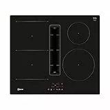 NEFF V56NBS1L0 N50, Induktionskochfeld mit integriertem Dunstabzug 60 cm, Rahmenlos aufliegend, Touch Control Bedienung, Combi Induction, Hohe Absaugleistung, Pflegeleichte Fettfilter, Extrem leise
