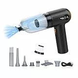 Handstaubsauger Akku, Tiazhan 15000 Pa /4 in 1 Handstaubsauger Auto& Staubsauger, Led Display, USB Wiederaufladbarer Mini Staubsauger für Auto, Haus & Tierhaar Reinigung