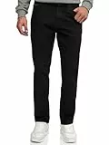 Indicode Herren Texas Jeanshose aus Baumwoll-Mischung mit Stretch | Denim Herrenjeans Ultra Black, 34/30
