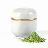 TEANAGOO Keramik Matcha Glas | Tragbarer 82.8ML Kanister mit doppelter Versiegelung, Aluminiumdeckel für Frische, perfekt für 18g Matcha Pulver, reisefreundlich & kompaktes Design, X3, Lt.grey