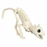Boland 72413 - Katzen-Skelett, Größe 51 cm, beweglicher Mund, Katze, Cat, Attrappe aus Kunststoff, Dekoration für Halloween, Karneval oder Mottoparty