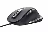Trust Fyda PC Maus mit Kabel, Nachhaltiges Design, 600-5000 DPI, 6 Tasten, Daumen- und Fingerauflage, USB Maus 150 cm, Ergonomische Maus für Laptop, PC, MacBook, Büro, Komfortables Arbeiten
