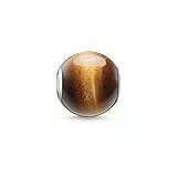 Thomas Sabo Damen Bead Tigerauge Karma Beads 925 Sterling Silber K0045-045-2