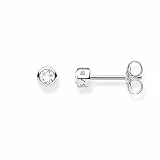 Thomas Sabo Damen Ohrringe Ohrstecker Weißer Stein 925 Sterling Silber H1963-051-14