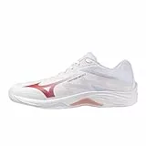 Mizuno Damen Lightning Select Volleyball-Schuhe, White/Rose Elegance/Lava Falls, 39