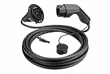 Green Wallbox - Verlängerung für Ladekabel Auto Typ 2-22kW - Elektroauto Ladekabel - Universal - Unterstützt auch 11kW, 7,4kW, 3,6kW Ladung - Länge 10 m