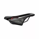 Selle Italia SLR Boost KC TM Superflow – Fahrradsattel mit klassischem SLR-Design, Gelkomfort & Superflow Loch, Chrom-Mangan Rahmen – Größe L3, Schwarz/Rot