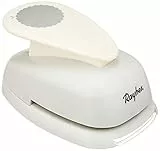 Rayher Hobby 8964200 Motivstanzer Rund/Kreis, mit Zierrand, 5,08cm- 2 Zoll, geeignet für Papier/Karton, Transparente