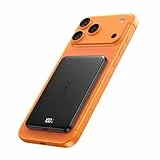 Ultra Slim Power Bank Magnetische für iPhone, A ADDTOP Powerbank Induktives Laden 5000mAh, 20W Schnellladung Wireless Externe Handyakkus Kabelloses Akkupack für iPhone17/16/15/14/13/12, Schwarz