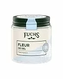 Fuchs Gewürze - Fleur de Sel | Edles Toppingsalz für Spargel, Meeresfrüchte und Fisch | Meersalz in Premium-Qualität | 100 g im wiederverschließbaren Gewürzglas