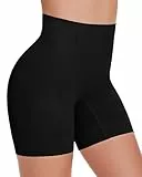 SIMIYA Shapewear Damen Bauchweg Unterhose Hohe Taille Miederhose Bauchkontrolle Figurformende unterwäsche Nahtlose Miederpant mit Bein Shaping Body Shaper für Frauen(Schwarz, S)