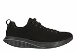 MBT M1500 Herren-Schnürschuhe. Anatomische und Bequeme Walking-Sneakers. Physiologische Komfort- und Stabilitätsschuhe mit gebogener Laufsohle. Moderne Sneakers. Schwarze