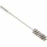kwb Runddraht-Bürste/Zylinderbürste fein, gewellt, Stahldraht, Ø 20 mm für Metall und Stein, Drahtbürste für Bohr-Maschine inkl. 8 mm Rundschaft, Rohrbürste f. Kessel/Heizung