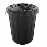 keeeper Maxi-Tonne mit Deckel, Polypropylen, 23 l, 36 x 42 x 36 cm, Mats, Graphit-Grau