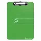 Herlitz 11226610 Klemmbrett, A4, opak apfel mit Klemm-Mechanik