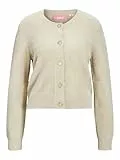 JJXX Damen JXOLIVIA Cardigan Knit Strickjacke, Feather Gray, Large