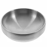 CALLARON 18,8 cm Edelstahl-Schüsseln, 964 ml, Servierschalen, große Nudelschalen, Ramenschalen, Gemüsesalatschüsseln, Küche, Suppenschüsseln, Rührschüsseln zum Kochen, Backen, Silber,