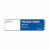 WD Blue SN570 NVMe SSD intern 250 GB (für Kreativprofis, 1-monatige Mitgliedschaft bei Adobe Creative Cloud, M.2 2280 PCIe Gen3 x 4 NVMe SSD, Lesen bis zu 3.300 MB/s, Dashboard), Festkörper-Laufwerk
