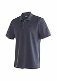 Maier Sports Ulrich, Herren Poloshirt, Leichtes Piqué-Funktionspoloshirt für Wandern und Freizeit, dryprotec Technologie, Atmungsaktiv, NFC-Chip für einfaches Recycling, Dunkelblau, XXL