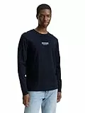 TOM TAILOR Denim Herren 1047403 Longsleeve T-Shirt, 10668-Sky Captain Blue, S