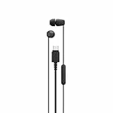 Sony IER-EX15C USB-C kabelgebundene In-Ear Kopfhörer mit Mikro – kompatibel mit Android, iOS, Tablet, Laptop & PC – verwicklungsfreies Kabel, kraftvolle Bässe – perfekt für Reisen & Alltag – Schwarz
