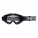 O'NEAL Motocross Brille Fahrradbrille Herren Damen B-Zero Goggle I MX MTB DH FR I Motorradbrille 100% UV-Schutz I Schlag & kratzfestes Glas I Schwarz I Größe One Size