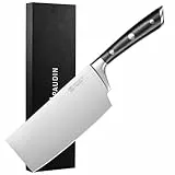 PAUDIN Hackmesser 17,7 cm profi Küchenmesser nakiri Messer Kochmesser aus Deutscher Hochgekohlter Edelstahl scharfer superhart langlebig Ergonomischer Griff
