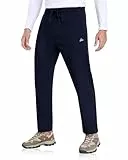 ATLASLAVA Herren Jogginghosen Thermohose Fleece Gefüttert Laufhose Warm Thermo Outdoor Hose Winter Pants Dunkelblau M