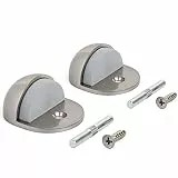 Türstopper Boden Schrauben APECS Türhalter mit Gummi Türpuffer Türstopper Edelstahl Boden klein für Türen 2er Set
