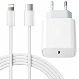 LumFocus 25 W Schnellladegerät für iPhone, Schnellladegerät für iPhone 14/14 Plus/14 Pro/14 Pro Max/13/12/11/SE/Mini/X/XS/XR SE 8 7 6, USB C Stecker und 2 m Netzkabel, C-to Lightning Wandadapter