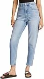 Tommy Jeans Damen Jeans Hose Mom Jean High Waist, Blau (Denim Light), 34W/31L
