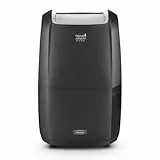 De'Longhi Tasciugo AriaDry Multi - Tragbarer Luftentfeuchter-Luftreiniger, 21L/Tag Feuchtigkeitsentzug, Wäschetrockner, Anti-Schimmel, Wi-Fi und Alexa, LCD-Display, Grau (DDSX220WFA)
