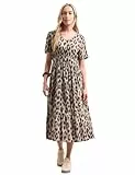 Street One Midi-Kleid mit Smock-Detail Timeless beige 42