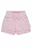 Sterntaler Shorts Leinenoptik Hase – Baby- und Kinder Shorts aus Baumwolle in Leinenoptik mit Hasen-Druck, elastischer Bund, Schleife vorn, bequemer, Puderrosa, Größe 74