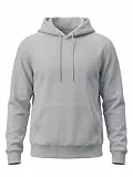 Runcati Herren Kapuzenpullover Langarm Einfarbig Hoodie Männer Regular Fit Kordelzug Sweatshirt Training Casual Baumwolle Pullover mit Taschen Grau XXL