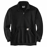 Carhartt Loose Fit Midweight Quarter Zip Mock Neck Sweatshirt